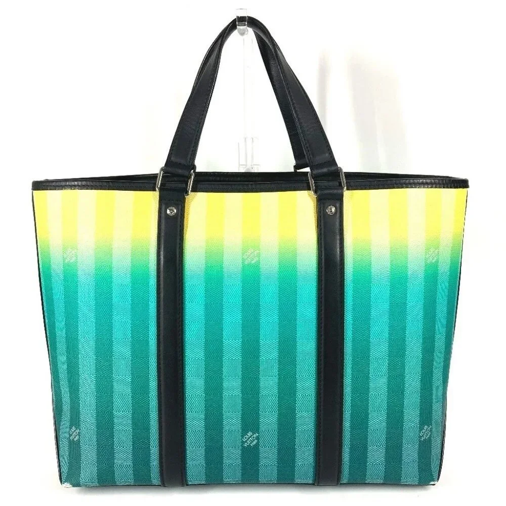 LOUIS VUITTON M59919 damier stripe Weekend Tote PM Hand Bag Tote Bag - Picture 2 of 16